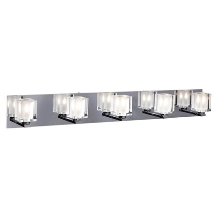 Plc Lighting 5 Light Vanity Glacier Collection 3485 PC
